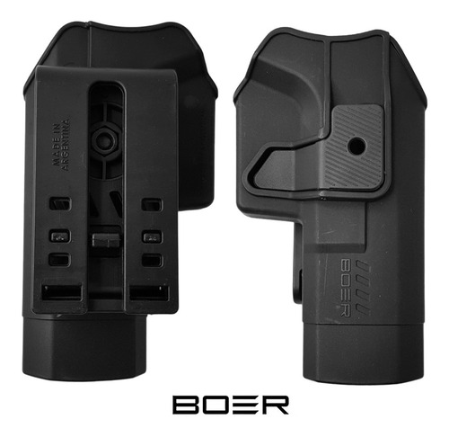 Funda Pistolera Táctica Glock Porta Cargador Simple Muslera