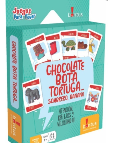 Juego De Cartas Bontus Chocolate Bota Tortuga 