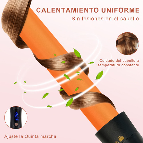 Tenazas Rizadora Con Planchas Cabello Pelo Ajustable Ferros 5 En 1 Con Guantes