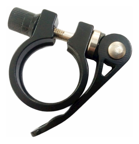 Imagem 2 de 2 de Abraçadeira De Selim Wg Alumínio 31.8mm Com Blocagem Preto