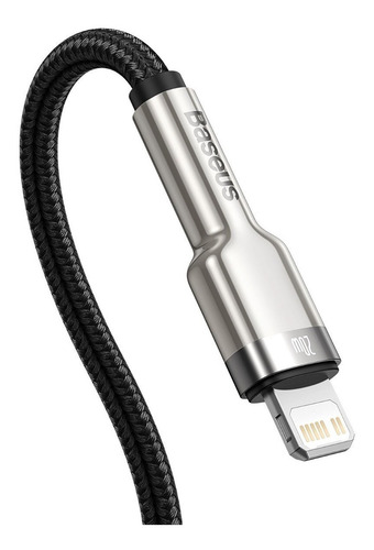 Imagen 8 de 9 de Cable Para iPhone Baseus Tipo C A Lightning Metalico 2m 20w
