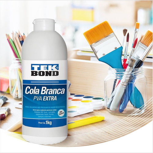 Adhesivo Blanco Pva Extra Fuerte Tekbond 1kg Pegamento Color Blanco
