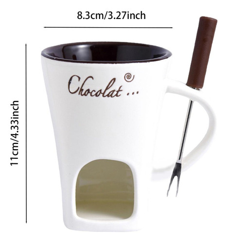 J Taza Para Fondue, Taza Para Derretir Chocolate, Utensilios