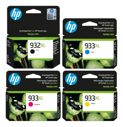 Pack Tinta Hp 932xl/933xl Original Envio Gratis 