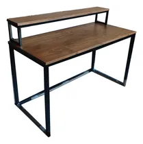 Comprar Escritorio Industrial 130x60 Alzada Monitor Metal Cuadrado