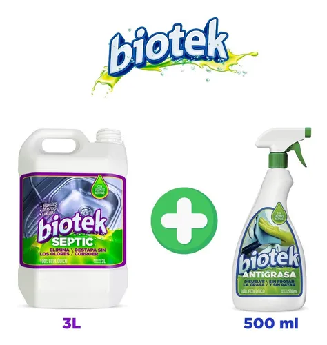 Combo Elimina Olores Y Destapa Cañerias 3l + Antigrasa 500ml