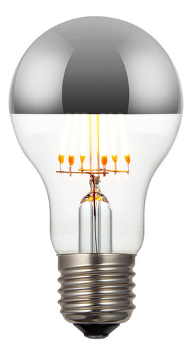 Lâmpada De Led Filamento E27 Bulbo 6w 480lm Luz Amarela Biv