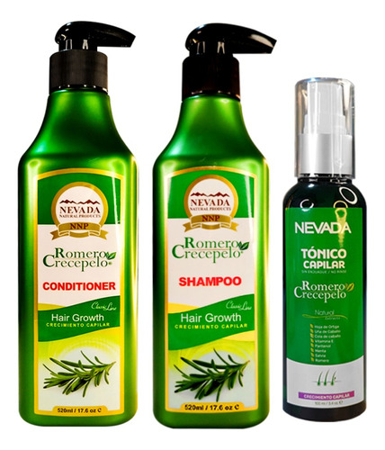 Shampoo Romero + Acondicionador Romero + Tónico Capilar