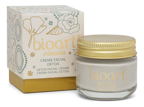 Creme Facial Detox Hidratante Natural Pele Oleosa Bioart