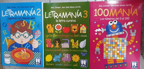 3 Libros 100 Manía - Letramania 2 Y 3 Kel 