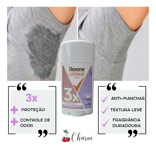 Kit Rexona Clinical Classic Creme Extra Dry Men Desodorante