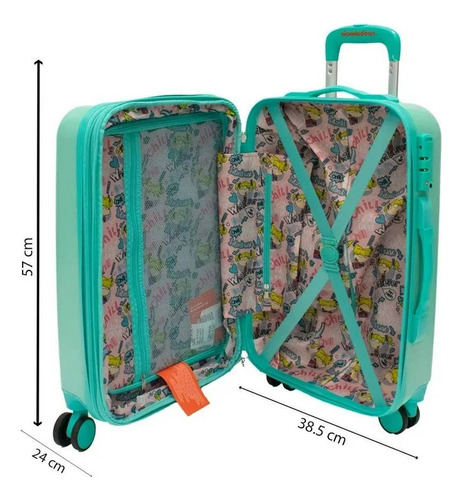 Maleta Rugrats Nickelodeon Angélica Cabina Avion 20 Pulgadas