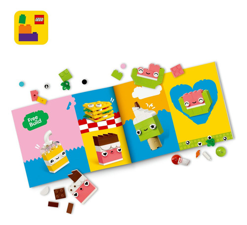 Lego Classic Amigos Nutritivos Creativos Juguete 11039 150 Lego Classic