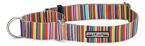 Lucky Love Dog 1.5 Pulgadas De Ancho Collar Martingala, Coll