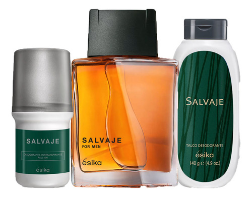 Salvaje Colonia De Hombre Con Deo Roll On Y Talco