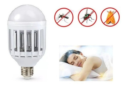Lâmpada Led 12w Mata Mosquito Insetos Pernilongo Dengue 110v