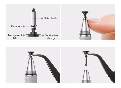 Stylus Pen Baseus Para iPhone Samsung Huawei Tablet 2en1