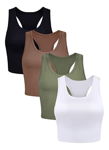 Aniywn Entrenamiento Crop Tank Tops Para Mujer Deporte Yoga