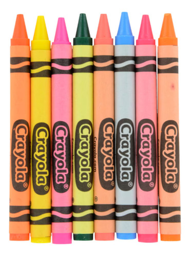 Crayola Neon Crayons Con 8 Crayolas Color Amarillo