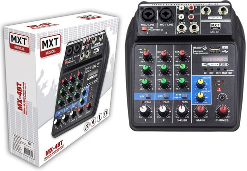 Mesa Som Mxt Mx4bt 4 Canais Efx Usb Bluetooth Pc Interface