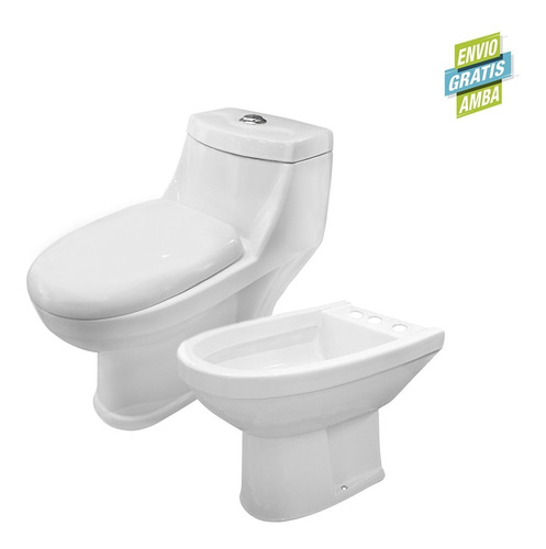 Combo Sanitarios Prunus Inodoro One Piece Bidet Hold 3a *