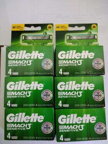 Gillette Mach3 Sensitive (com 4 Cartuchos)