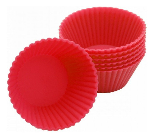 Forminha Silicone Cupcake Muffins Queijadinha Com 12 Unidade