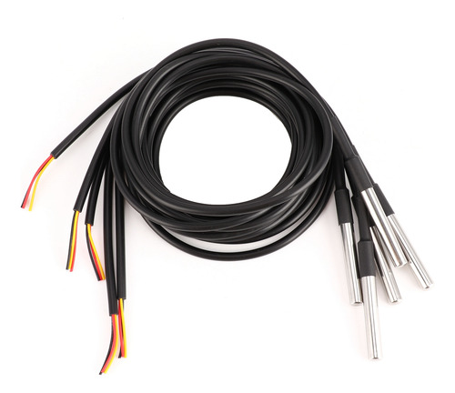 Sensor De Temperatura, 5 Unidades, Sonda De Acero Inoxidable