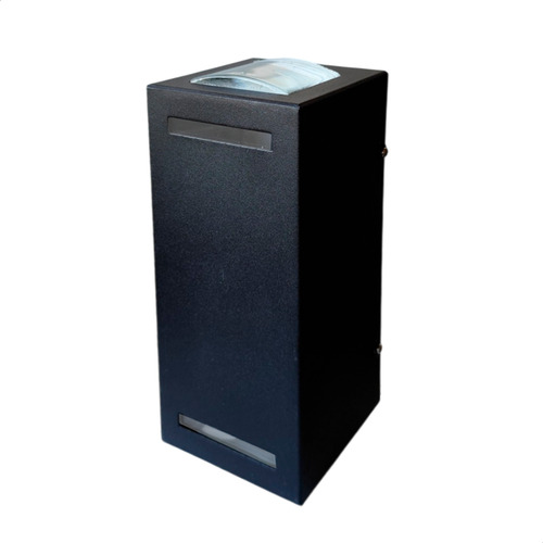 Aplique Bidireccional Lupa X2 Para Frente De Casa Negro Gu9