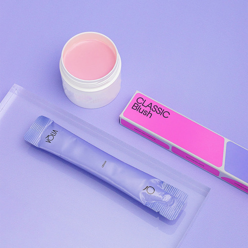 Sachê Refil Gel Classic Blush Vòlia + Pote Reutilizável 30g
