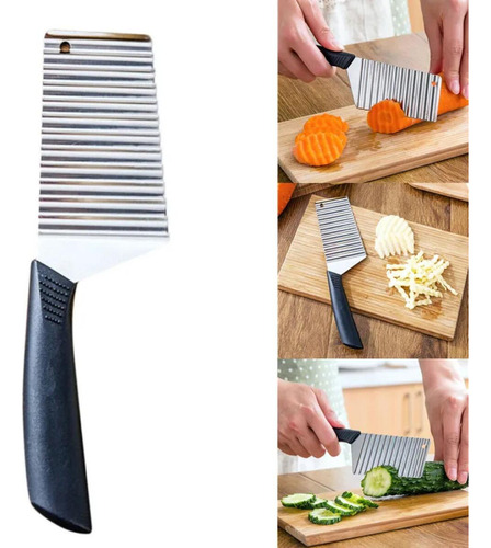 S Cuchillo Cortador De Patatas Fritas Arrugado Y Ondulado