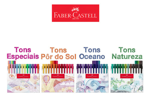 Lápis De Cor 50 Supersoft + 48 Caneta Fine Pen Faber Castell