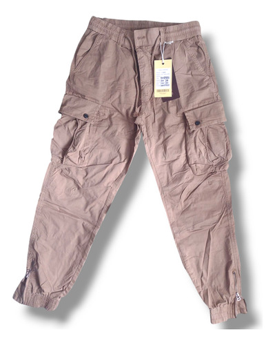 Pantalón Cargo Jogger Gabardina Importado Irun Hombre