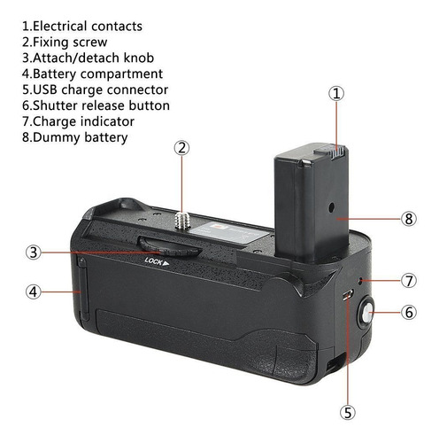 Battery Grip Vg-6500 Para Sony A6500