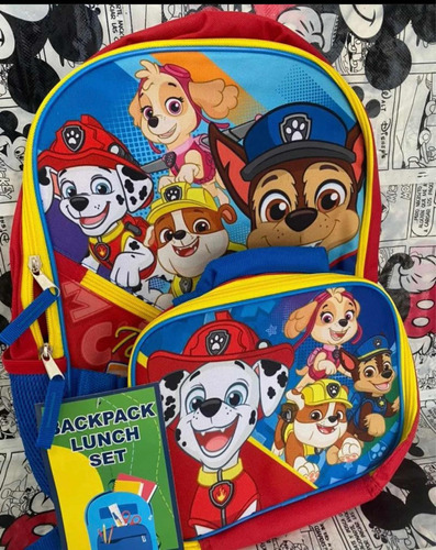 Bolso Con Lonchera Paw Patrol