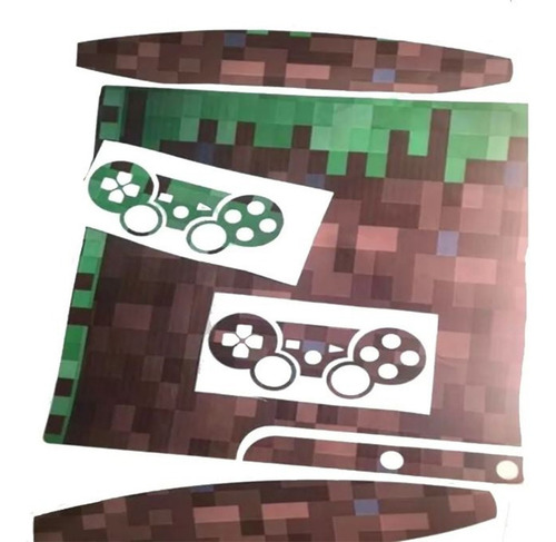 Skin De Minecraft Para Ps3 Consola Y Controles Kit