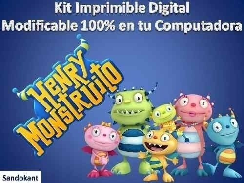 Kit Imprimible   Fiesta De Henry Monstruito