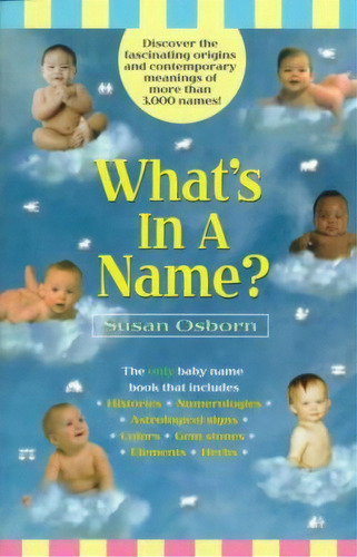 What's In A Name, De Susan Osborn. Editorial Simon & Schuster, Tapa Blanda En Inglés