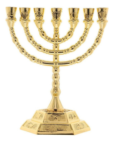 Castiçal Menorah De Jerusalém Candlestick Temple A