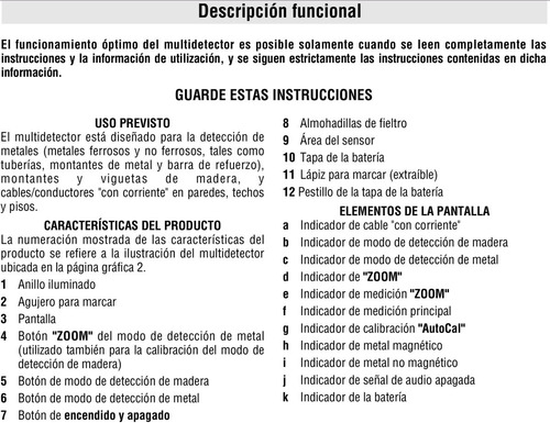 Imagen 5 de 5 de Detector De Materiales, Detector De Metales, Bosch Original