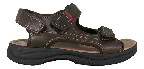 Sandalias Cuero Con Abrojo Negro Chocolate Hombre 40 Al 45