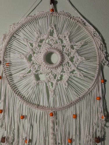 Atrapasueños Macrame Blanco