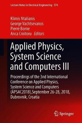 Libro Applied Physics, System Science And Computers Iii :...