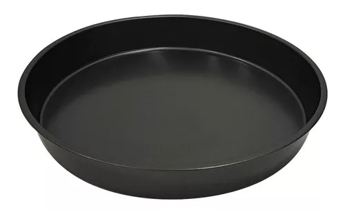 Bandeja Pizza Horno Redonda Antiadherente 26 cm Negro