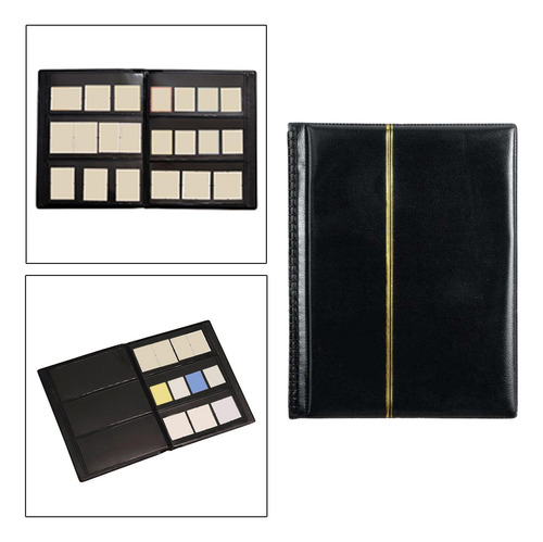 Lbum De Sellos De Doble Cara 10 Hojas (20 Páginas) Negro