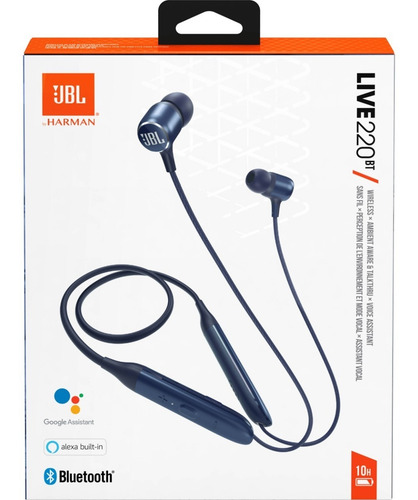 Audifonos Jbl 220bt Bluetooth Azul Y Negro