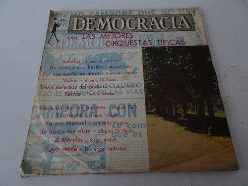 Calo, Federico, Arduh - Democracia - Vinilo Argentino Tango