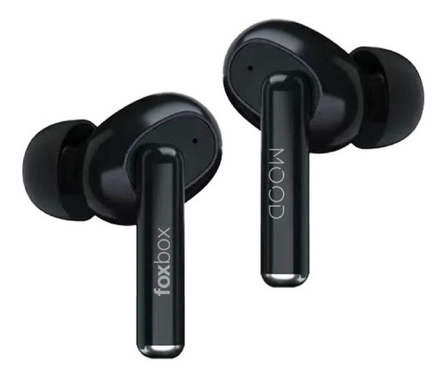 Auricular Foxbox Tws Mood 6hrs Cancelación De Ruido Bt5.1 Color Negro