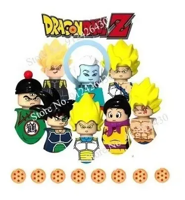 Figuras Dragon Ball Tipo Lego Set De 6 Bloques Armables | Cuotas sin ...