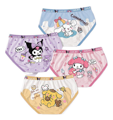 Calzoncillos Infantiles Kawaii Kuromi Hello Kitty Mi Melodía